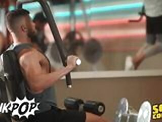 Sneaky Josh Catches Devy & JC Fucking In The Gym Showers And Silently Gets Off Watching Them - TWINKPOP josh gay sneaky